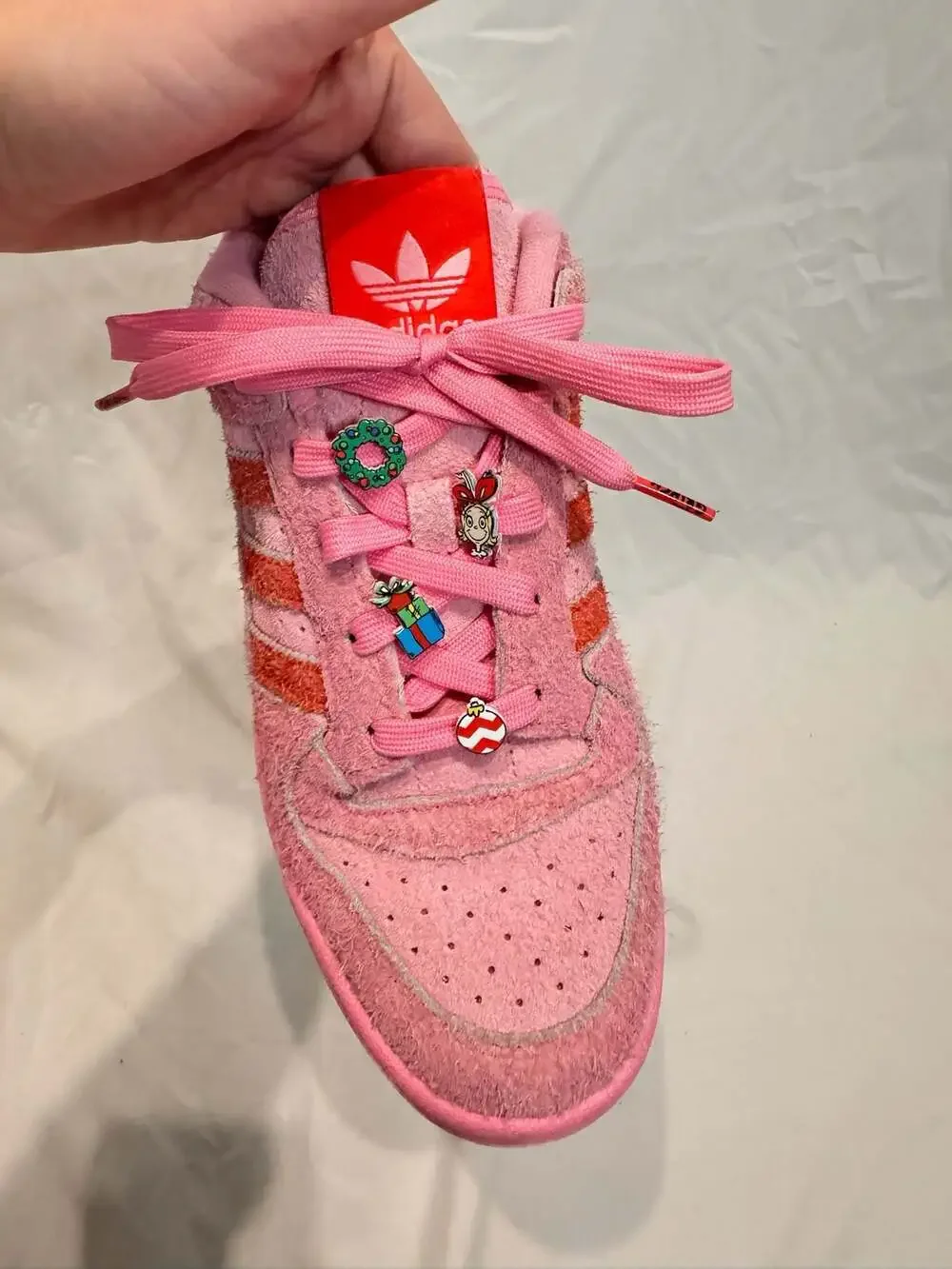 Adidas - Forum Low Grinch Cindy Lou Who Suede - Pink‎ - 9 - Mens